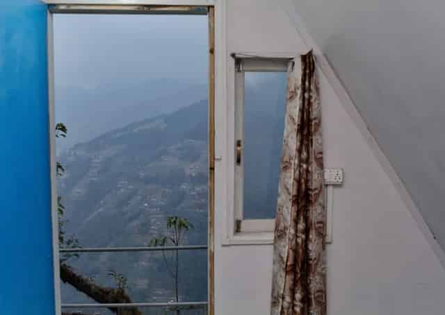 View from cabin at Okhrey Homestay