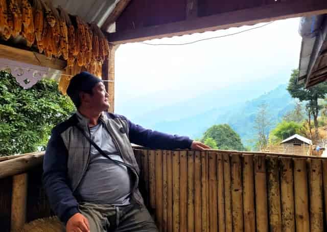 View from gajibo at Uttarey Homestay
