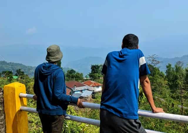 View from the huts at Pabong homestay 