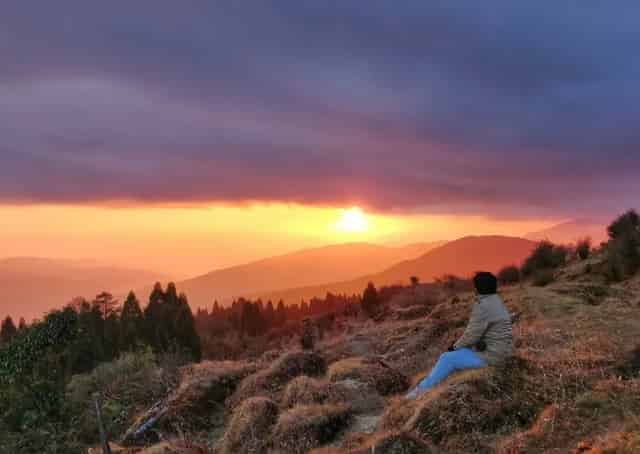 Beautiful sunset from Chitrey 