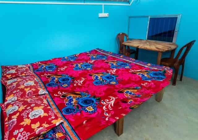 Room interior at Kapasathi Camping ground 