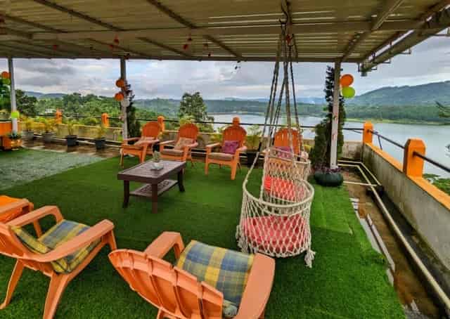 Terrace Seating area at Umiam Lake Guest inn