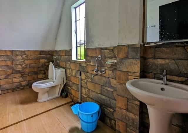 Washroom at Mawphlang camping ground
