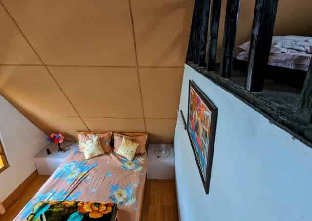 Room interior at Mawphlang camping ground