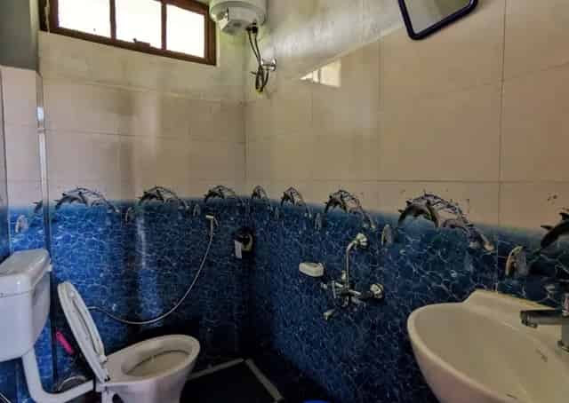 washroom at cherrapunji guest inn