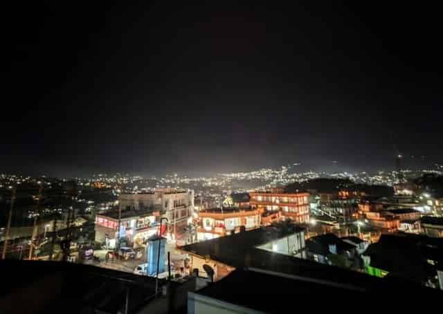 Night view from Shillong Homestay
