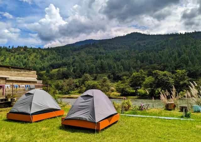 Tent accommodation at Sangti Homestay, Dirang