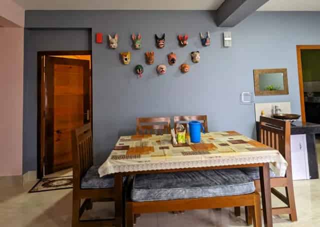 Dining interior at Bomdila Homestay