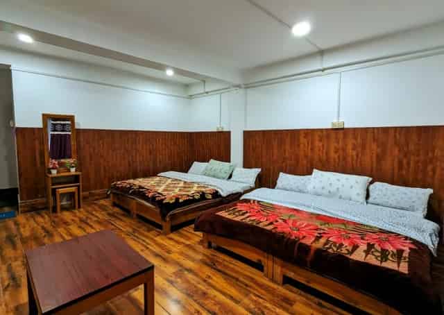 Room interior at Bomdila Homestay