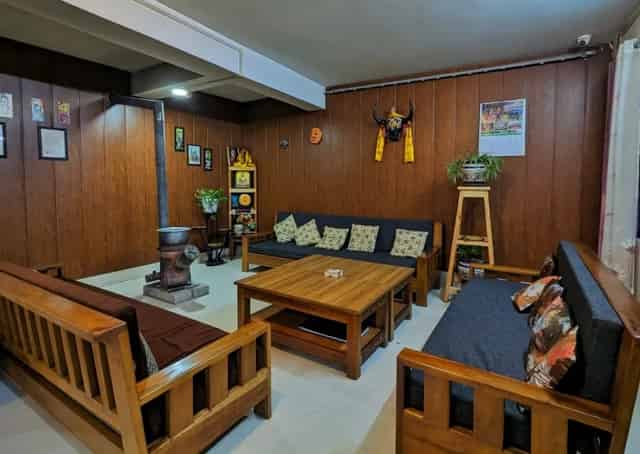 Seating area at Bomdila Homestay