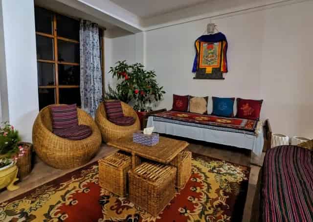Seating area at Bomdila Homestay