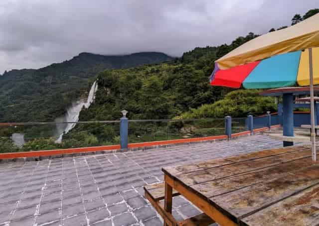 View from Nuranang Falls resort, Tawang