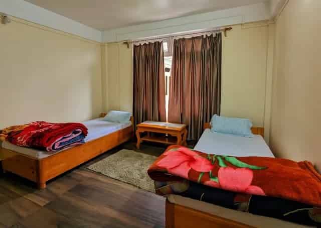 Room interior at Tawang Homestay