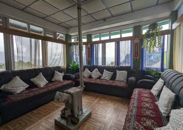 Seating area at Tawang Homestay