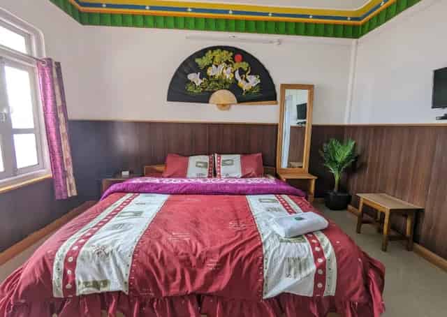 Room interior at Tawang Homestay