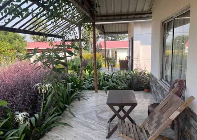 seating area Infront cottage at Futiyari Eco Stay 