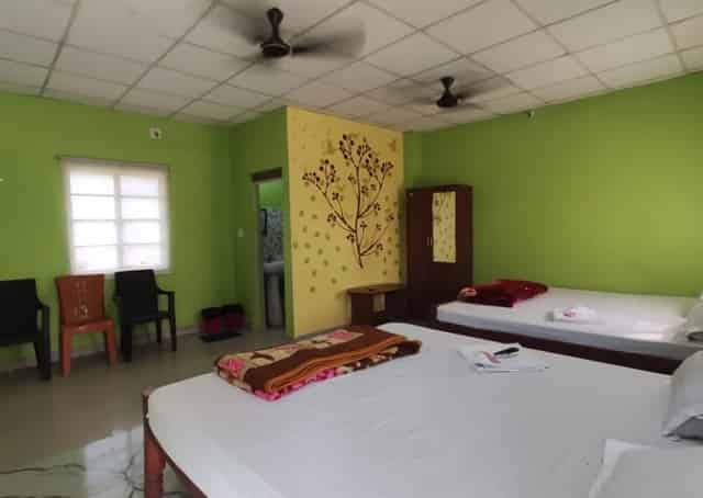 Friends Cottage interior at Tajpur Resort