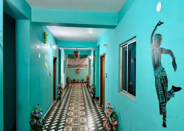 Corridor passage at Chilika Guest Inn