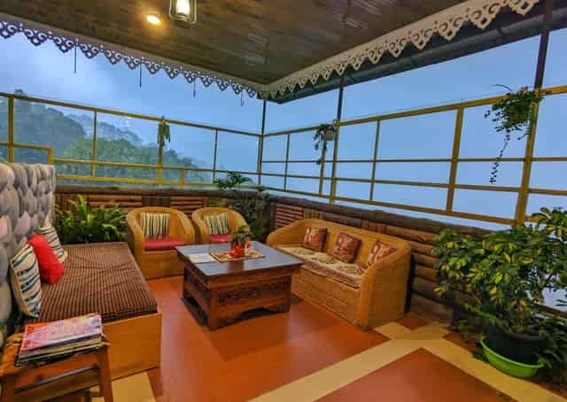 Seating area at Namchi Eco Stay