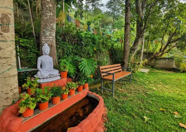 Garden view of Delo Homestay