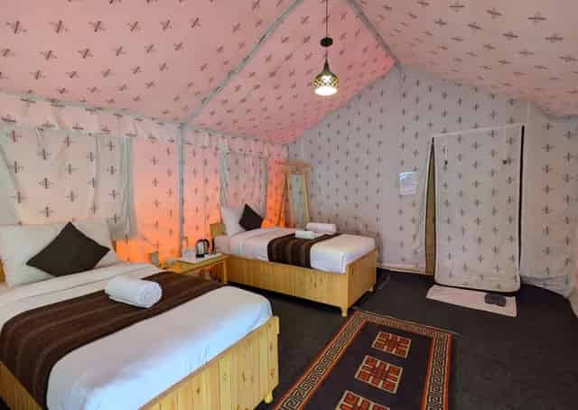 Jispa Glamping Ground Tent Interior