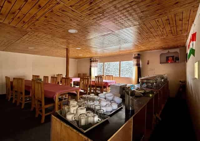 Dinning area at Pangong Glamping ground