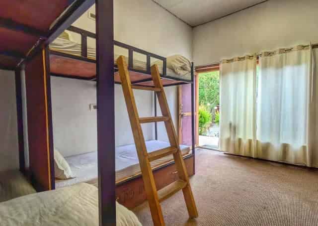 Interior of bunk bed rooms at Hunder Eco stay