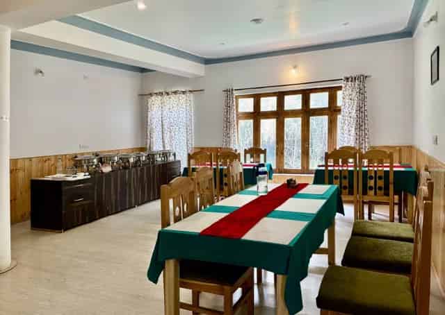Dinning area at Diskit Retreat