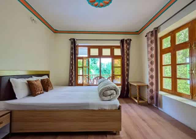 Standard Room Interior at Turtuk Retreat