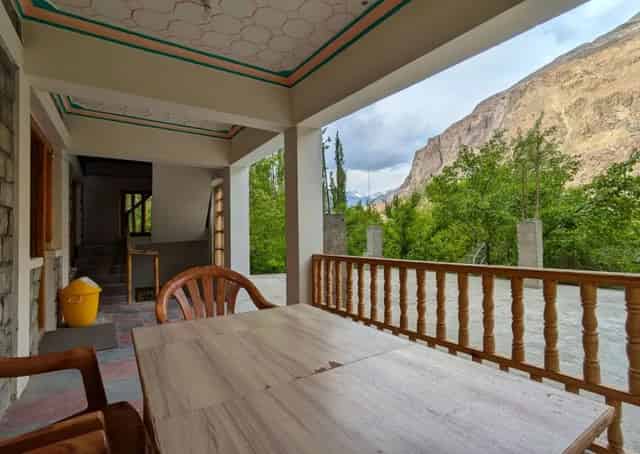 Seating and Dinning area at Turtuk Retreat