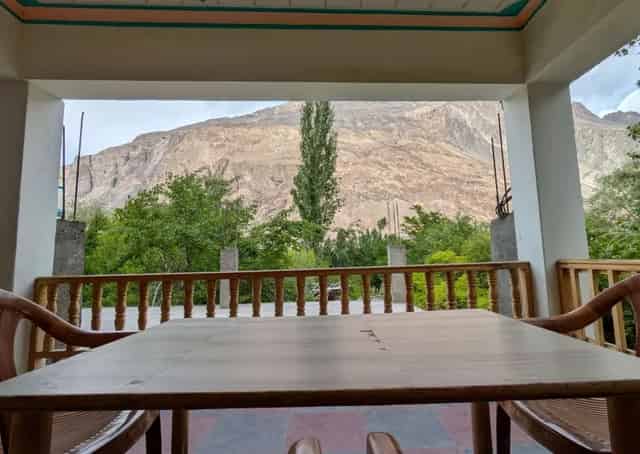 Seating and Dinning area at Turtuk Retreat