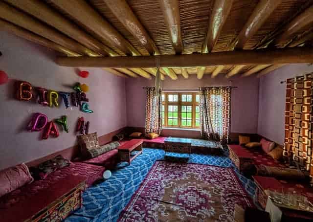 Seating area at Aryan Valley Homestay