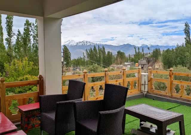 Common balcony at Leh Retreat