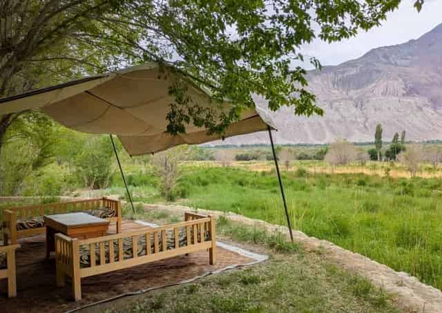Outdoor Seating area at Tiggur Retreat