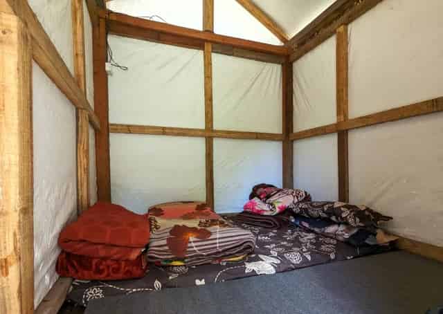 Viswema Camping Ground hut Interior