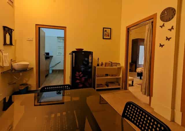 Dining area at Kolkata Apartment