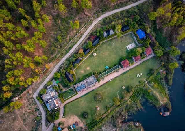 Khairabera Resort Campus Drone View