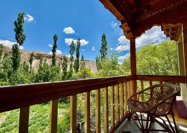 Alchi Retreat Balcony view