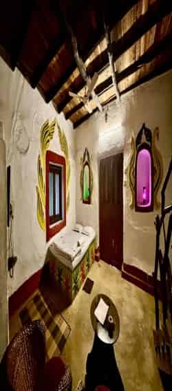 Santiniketan Resort Mud House Interior