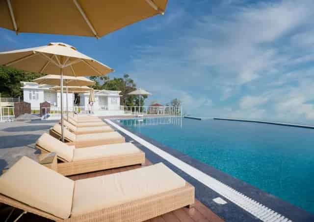 Swimming Pool area at Cherrapunji Resort