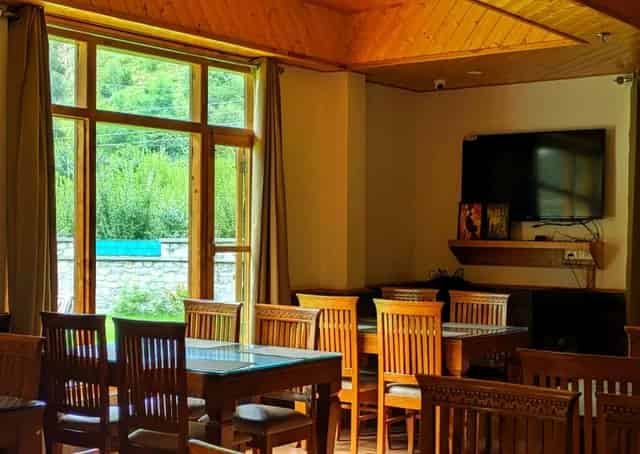 Dining area at Kullu Retreat