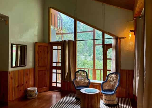 Room Interior at Tirthan Valley Homestay
