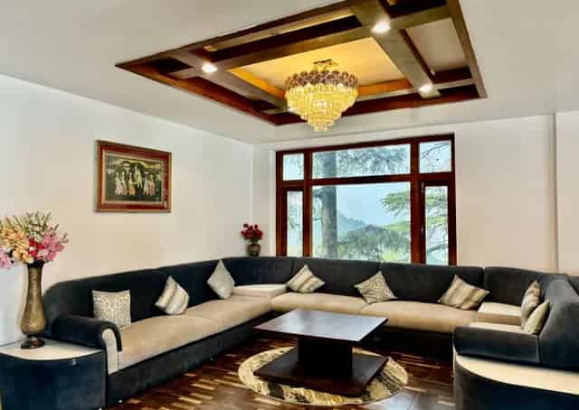 Seating area at Patnitop Retreat