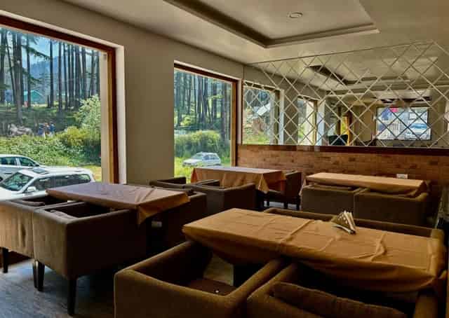 Seating area at Patnitop Retreat