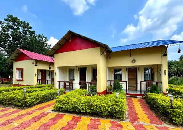 Premium Cottage exterior at Belpahari Eco Stay