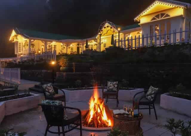 Lava Resort Campus With Campfire