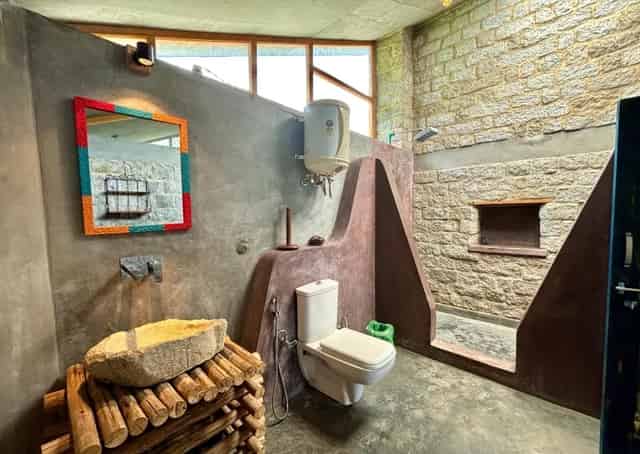 Manali Retreat Washroom Interior