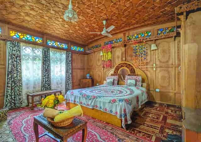 Srinagar Houseboat Room Interior