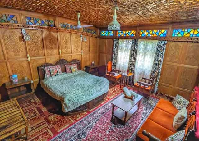 Srinagar Houseboat Room Interior