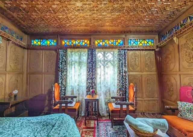 Srinagar Houseboat Room Interior